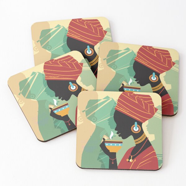 Item preview, African Woman Wearing Traditional Fabric designed and sold by Henriz Creative.