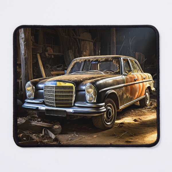 Item preview, Vintage classic car hidden in a rustic barn designed and sold by RevUpDesign.