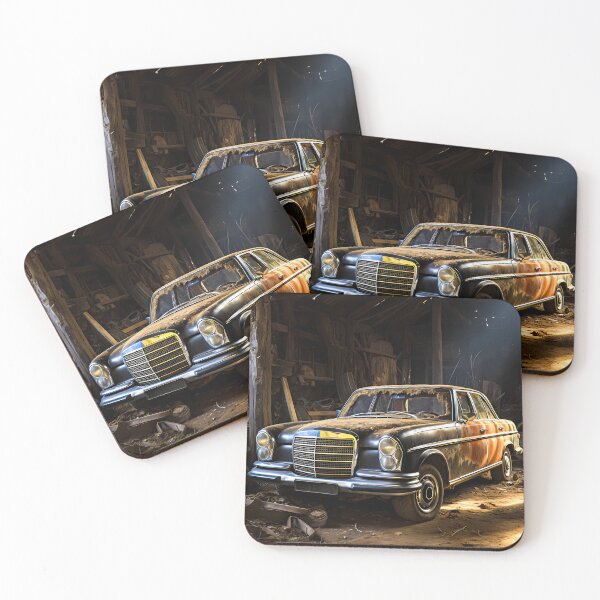 Item preview, Vintage classic car hidden in a rustic barn designed and sold by RevUpDesign.