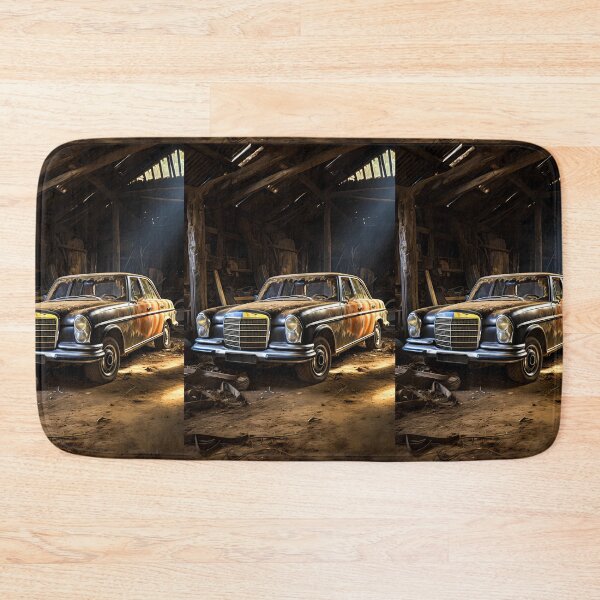 Item preview, Vintage classic car hidden in a rustic barn designed and sold by RevUpDesign.
