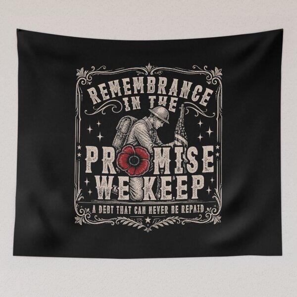 Item preview, Remembrance Is The Promise We Keep Honor Veteran designed and sold by schoolofbullies.