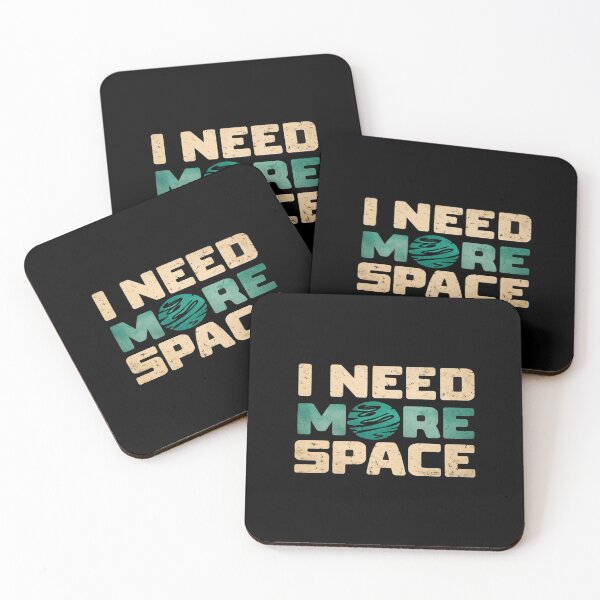 Item preview, I Need More Space Retro Cosmic Typography | Funny Outer Space Planet Quote Aesthetic Design designed and sold by Bright Nest Studio.