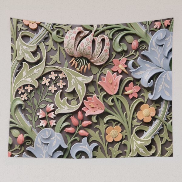 Item preview, William Morris Golden Lily designed and sold by Vicky Brago-Mitchell®.