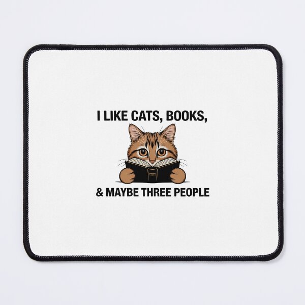 Item preview, Cats Books Maybe Three People Book Lover designed and sold by SapfireStuArt.
