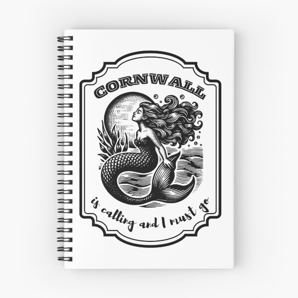 Item preview, Cornwall Is Calling and I Must Go Mermaid Design designed and sold by S-and-W-4ever.