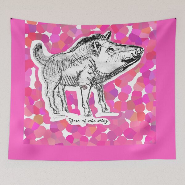Item preview, Year of the Hog (drawing by ACCI) designed and sold by VanyssaGraphics.