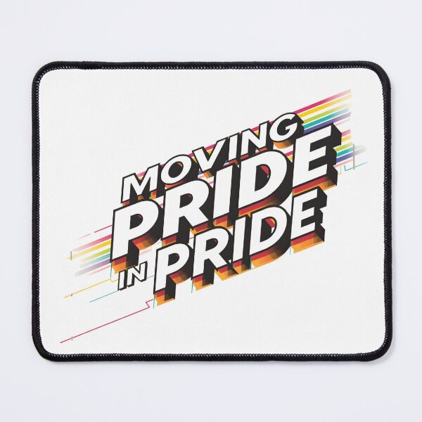 Item preview, Moving Pride in Pride Retro LGBTQ Rainbow Graphic Tee designed and sold by Pride_Prints.