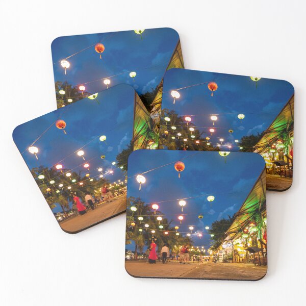 Item preview, Hoi An Night Promenade - Thu Bon Riverfront | Vietnam UNESCO Nightscape Art designed and sold by Ross.A.Campbell.