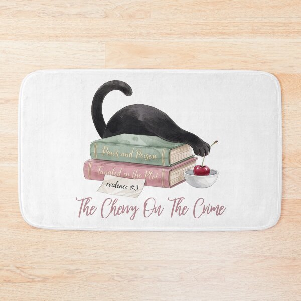 Item preview, The Cherry On The Crime — Cherry Evidence Cat Mystery Tee designed and sold by kosimazaki.