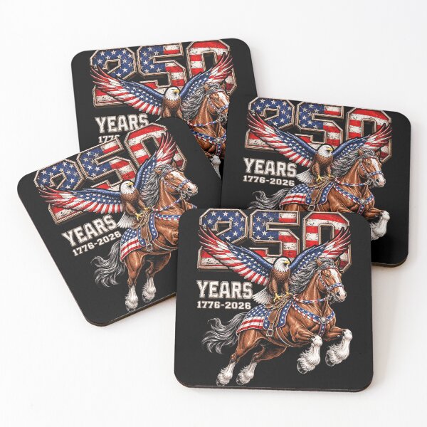 Item preview, USA 250th Anniversary Bald Eagle & Clydesdale Horse designed and sold by schoolofbullies.