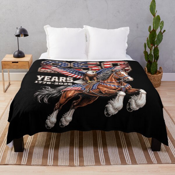 Item preview, USA 250th Anniversary Bald Eagle & Clydesdale Horse designed and sold by schoolofbullies.