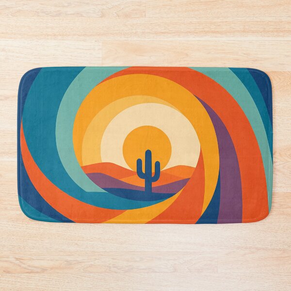 Item preview, Swirling Desert Sunset with Cactus Arches designed and sold by InkSmithery.