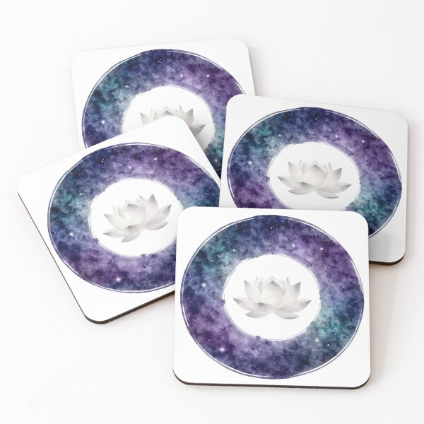 Item preview, Cosmic Zen Enso - Mystical Nebula Lotus Art designed and sold by OnikaD art.