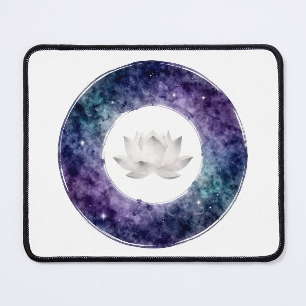 Item preview, Cosmic Zen Enso - Mystical Nebula Lotus Art designed and sold by OnikaD art.
