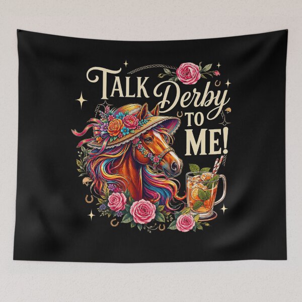 Item preview, Vintage Horse Racing Talk Derby Day to Me Derby Horse designed and sold by schoolofbullies.
