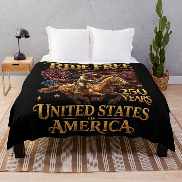 Item preview, Ride Free 1776 2026 USA 250 Years Patriotic Cowboy designed and sold by schoolofbullies.