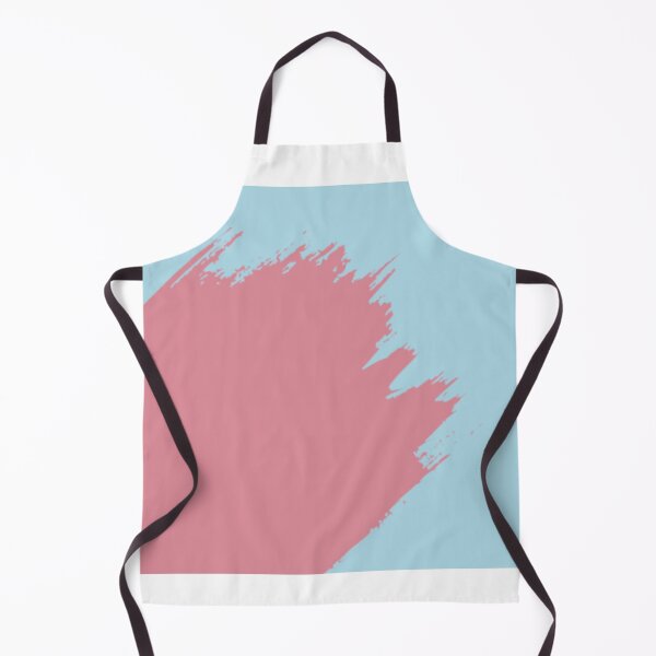 Item preview, Minimalist Pastel Pink Brushstroke on Sky Blue designed and sold by PixelParinda.