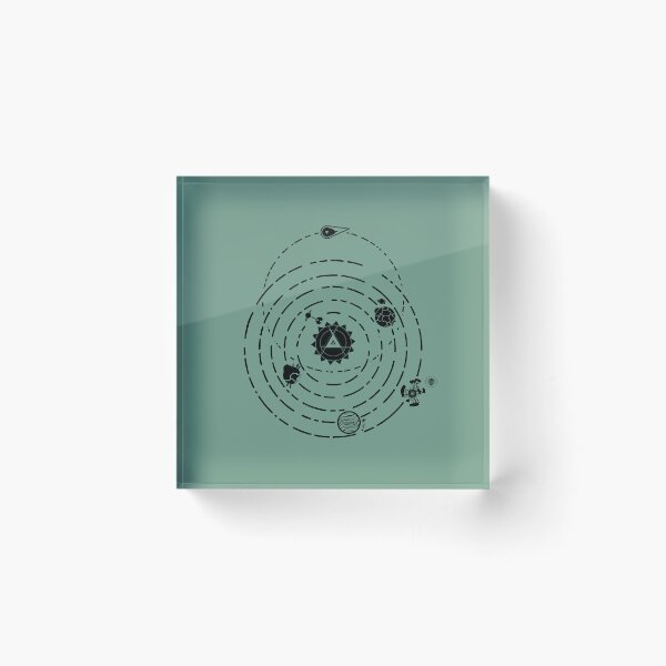 Item preview, Outer Wilds Planets orbits Alignment | Indie Space Game Minimalist Poster designed and sold by · GAMING SOUL ·.