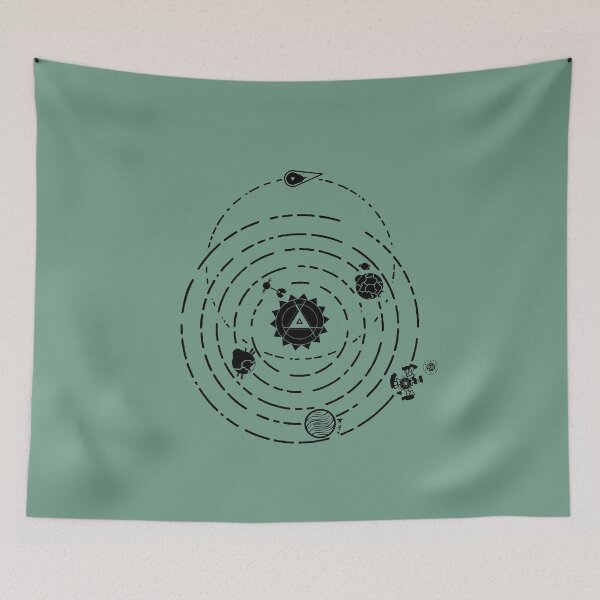 Item preview, Outer Wilds Planets orbits Alignment | Indie Space Game Minimalist Poster designed and sold by · GAMING SOUL ·.