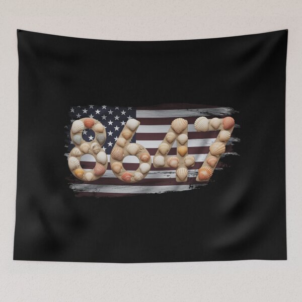 Item preview, 8647 Sea Shells American Flag Vintage Design designed and sold by PROPera-design.