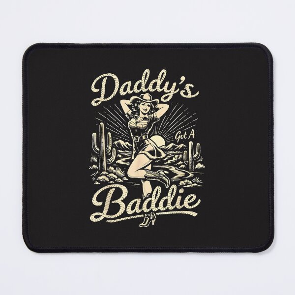 Item preview, Daddy’s Got A Baddie Funny Vintage Cowgirl Western Rodeo Design designed and sold by kiralynstration.