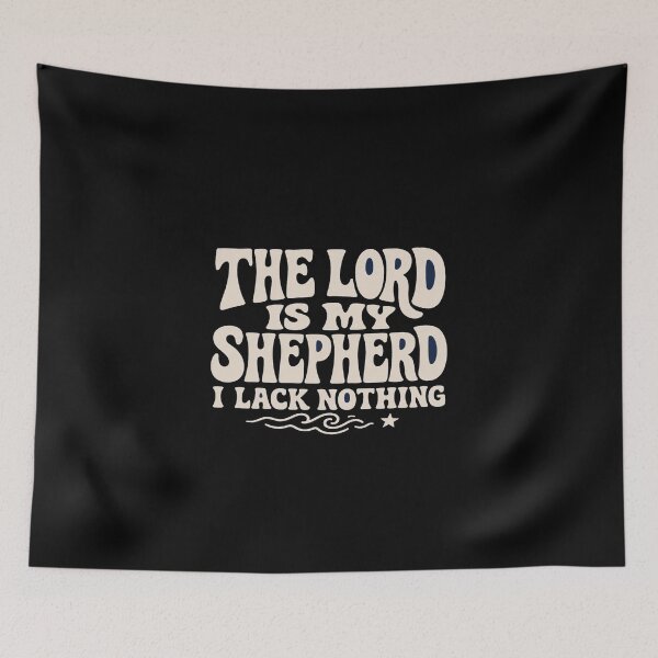 Item preview, The Lord Is My Shepherd Quote | Christian Faith Typography | Psalm 23 Inspirational Design designed and sold by Bright Nest Studio.