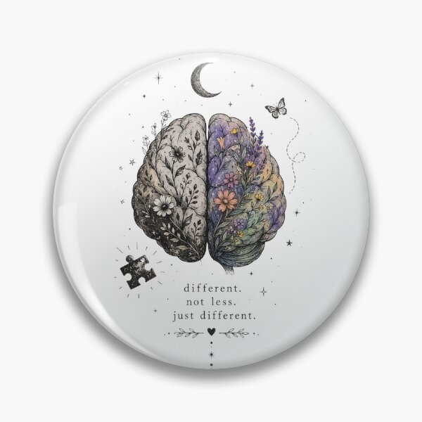 Item preview, Different, Not Less – Neurodiversity Aesthetic Design designed and sold by ColorNest Designs.
