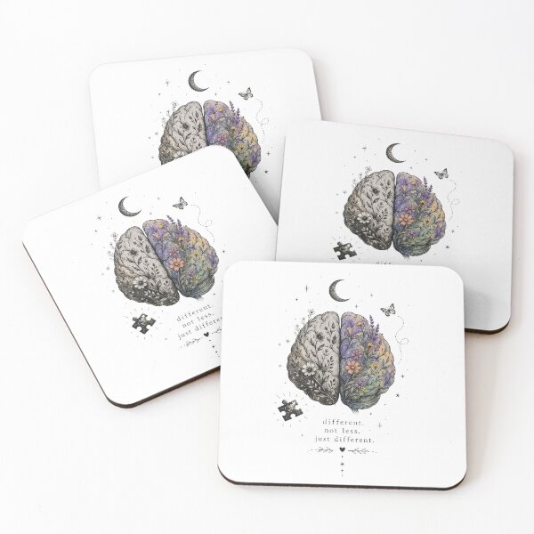 Item preview, Different, Not Less – Neurodiversity Aesthetic Design designed and sold by ColorNest Designs.