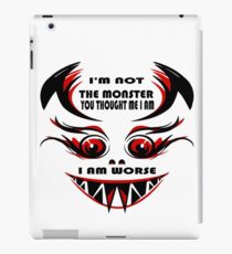 Ich bin kein Monster iPad-Hülle & Klebefolie