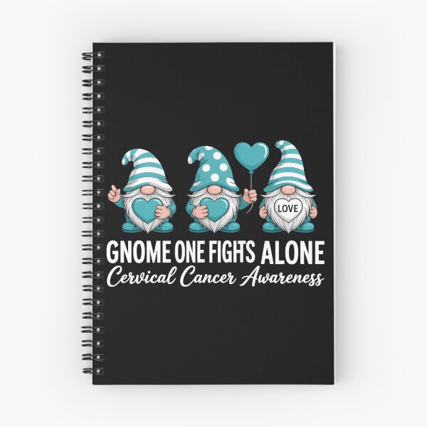 Item preview, Cervical Cancer Awareness Gnome One Fights Alone Teal Ribbon designed and sold by SapfireStuArt.