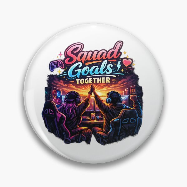 Item preview, Squad Goals – Neon Gamer Friends Cyberpunk Design designed and sold by mbmstores.