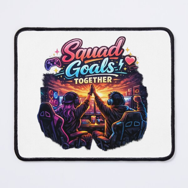 Item preview, Squad Goals – Neon Gamer Friends Cyberpunk Design designed and sold by mbmstores.