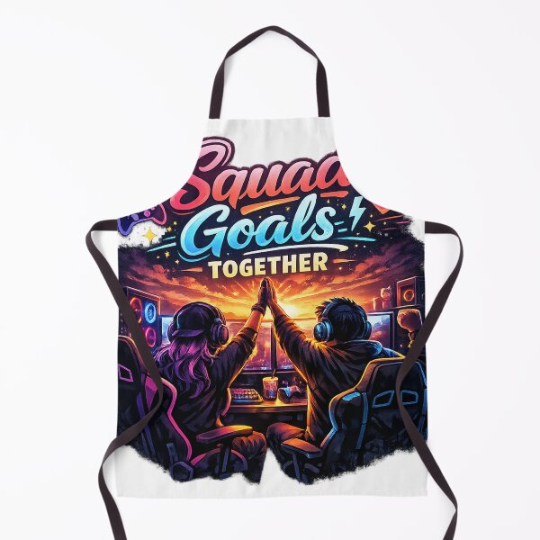 Item preview, Squad Goals – Neon Gamer Friends Cyberpunk Design designed and sold by mbmstores.