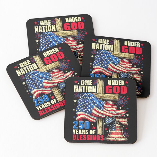 Item preview, One Nation Under God USA Flag Happy 4th of July Women Girls designed and sold by schoolofbullies.