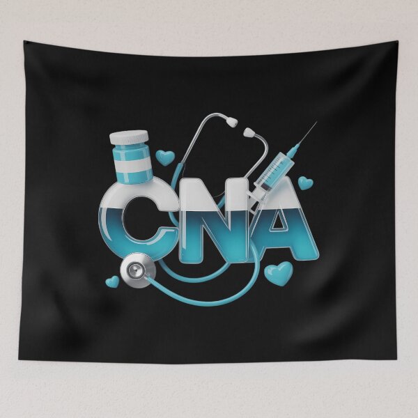 Item preview, Cna Heart Stethoscope Teal Ribbon Cervical Cancer Awareness designed and sold by SapfireStuArt.