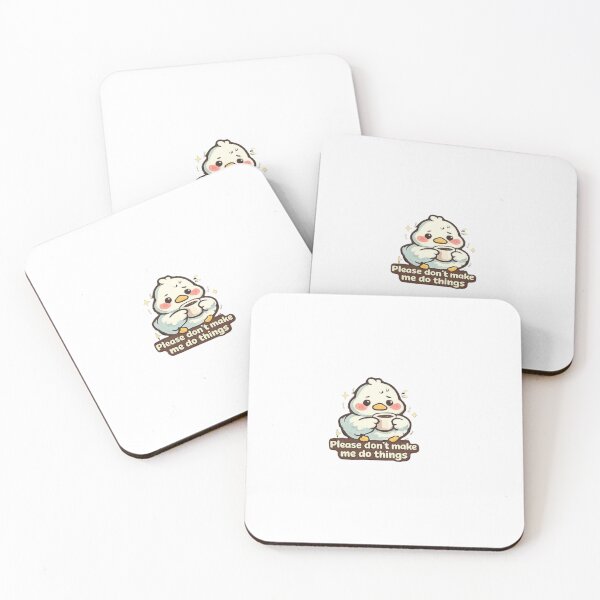 Item preview, please don't make me do things-cute lazy duck sticker designed and sold by Louliloulita.