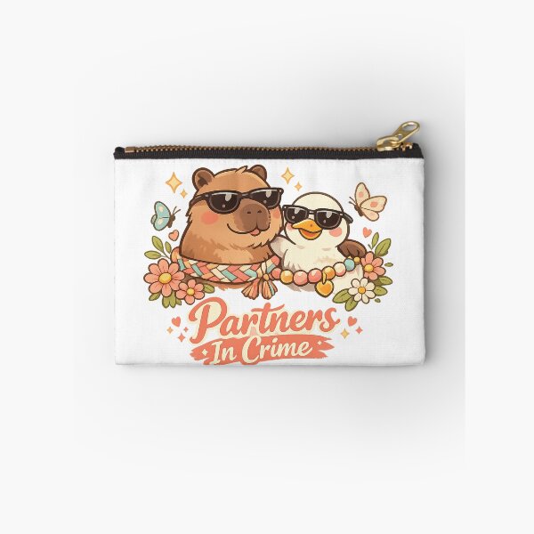 Item preview, Partners In Crime – Cute Capybara and Duck Friends designed and sold by mbmstores.