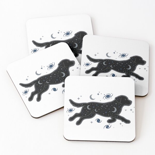 Item preview, Night Sky Labrador with Moons and Stars designed and sold by NadinGerasi.