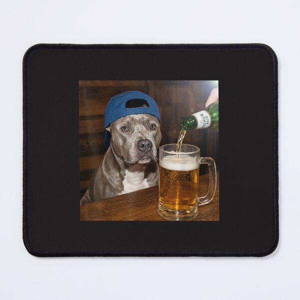 Item preview, Pit Bull Drinking Beer Funny Dog Meme Retro Party Animal Design designed and sold by kiralynstration.