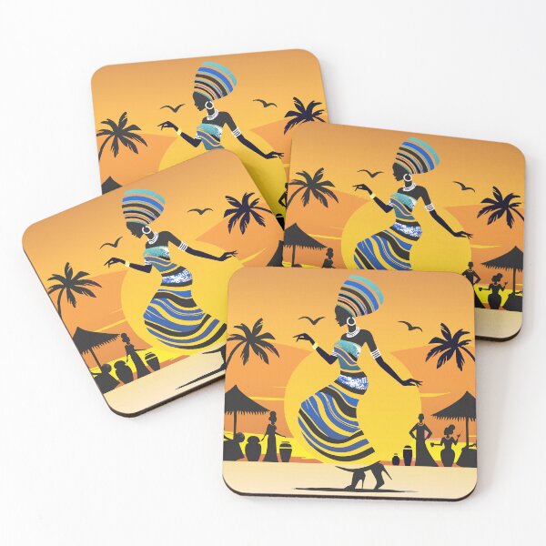 Item preview, Joyful African Woman Art designed and sold by Henriz Creative.