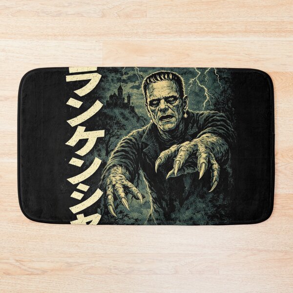 Item preview, Frankenstein Japanese Classic Horror Poster designed and sold by Retr0Tshirts.
