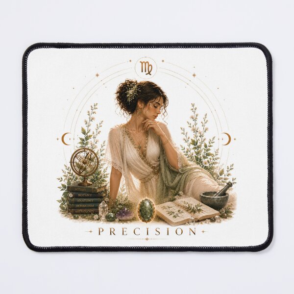 Item preview, Virgo Zodiac: Botanical Alchemist & Sacred Wisdom designed and sold by KireaDesigns.