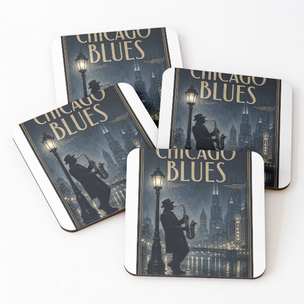 Item preview, Chicago Blues: Midnight Saxophone in the Rain designed and sold by Style-InkPulse.