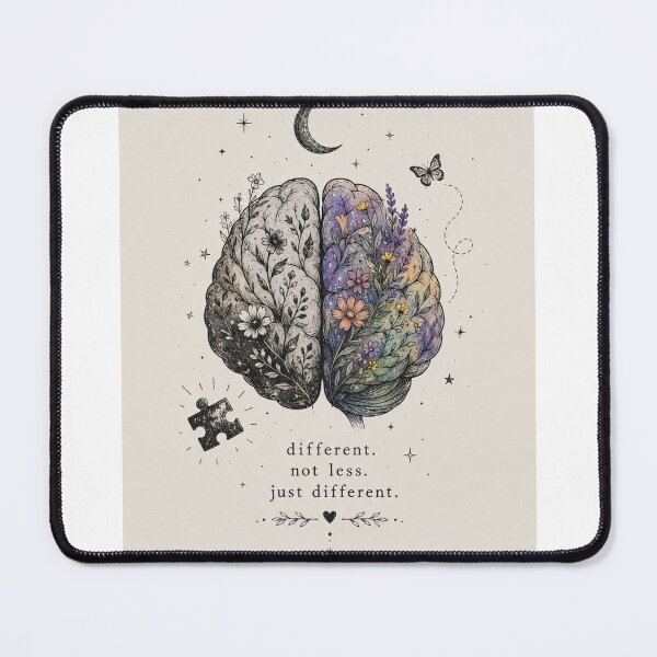 Item preview, Different, Not Less – Neurodiversity Aesthetic Design designed and sold by ColorNest Designs.