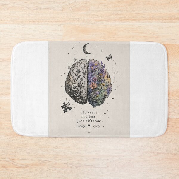 Item preview, Different, Not Less – Neurodiversity Aesthetic Design designed and sold by ColorNest Designs.