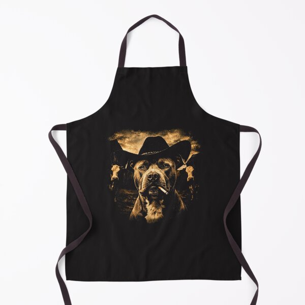 Artikelvorschau, Lustiges Western-Retro-Design mit Pitbull-Cowboyhund-Design entworfen und verkauft von kiralynstration.