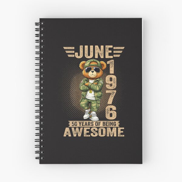 Item preview, June 1976 50th Birthday Teddy Bear Retro Vintage Men Design designed and sold by kiralynstration.