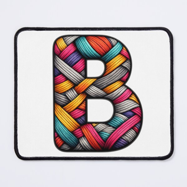 Item preview, Artistic Colorful Woven Letter B Monogram designed and sold by PixelParinda.