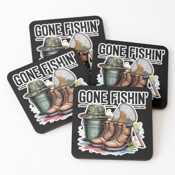 Item preview, Gone Fishing – Funny Fisherman Quote Outdoor Adventure Design designed and sold by Ladys-Gents.