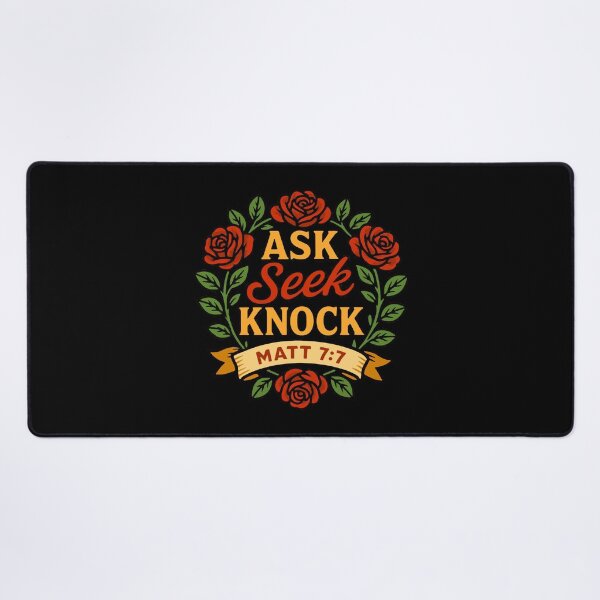 Item preview, Matthew 7:7 Ask Seek Knock designed and sold by plushism.